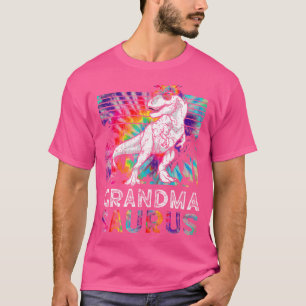 Grandmasaurus Dinosaur Oma Saurus Matching Krawatt T-Shirt
