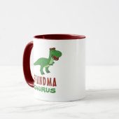 Grandmasaurus Dinosaur T-Rex Dino Nana Grandparent Tasse (Vorderseite Links)