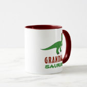 Grandmasaurus Dinosaur T-Rex Dino Nana Grandparent Tasse (VorderseiteRechts)