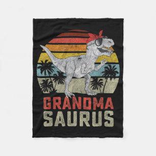 Grandmasaurus T Rex Dinosaur Oma Saurus Familie Fleecedecke