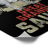 Grandmasaurus T Rex Dinosaurier Great Oma Saurus Poster (Ecke)