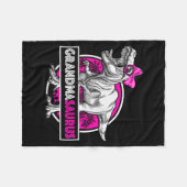Grandmasaurus T-rex Matching Funny Grandma Saurus  Fleecedecke (Vorderseite (Horizontal))