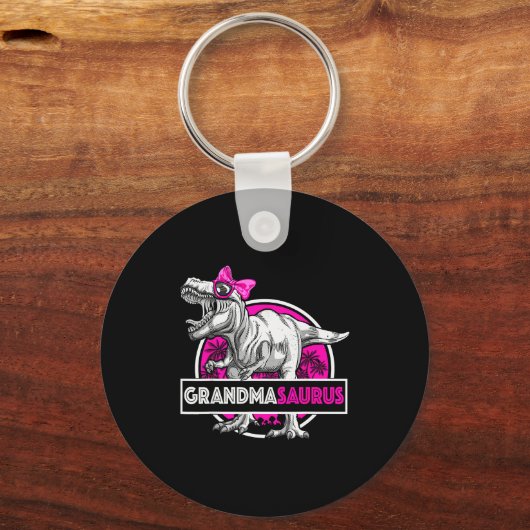 Grandmasaurus T-rex Matching Funny Grandma Saurus Schlüsselanhänger (Vorderseite)