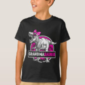 Grandmasaurus T-rex Matching Funny Grandma Saurus  T-Shirt (Vorderseite)