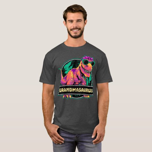 Grandmasaurus T rex Oma Saurus Dinosaurier T-Shirt (Vorne ganz)