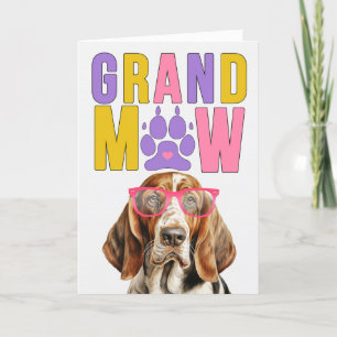 GrandMAW Basset Hound GrandDOG Großeltern Day Feiertagskarte