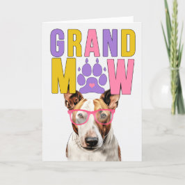 GrandMAW Bull Terrier GrandDOG Großeltern Day Feiertagskarte