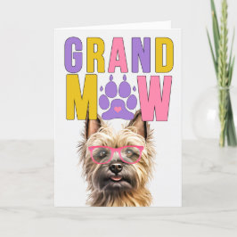 GrandMAW Cairn Terrier GrandDOG Großeltern Day Feiertagskarte