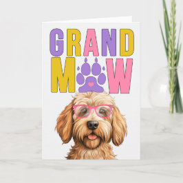 GrandMAW Caramel Doodle Dog Funny Großeltern Day Feiertagskarte
