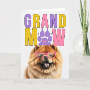 GrandMAW Chow Chow Dog GrandDOG Großeltern Day Feiertagskarte