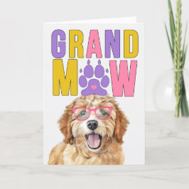 GrandMAW Goldendoodle DOG Großeltern Tag Feiertagskarte