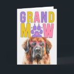 GrandMAW Leonberger Dog Funny Grandeltern Day Feiertagskarte<br><div class="desc">Die Tageskarten der Großeltern sahen noch nie so bezaubernd aus wie diese für die Oma eines süßen und gigantischen Leonberger-Hundes.</div>