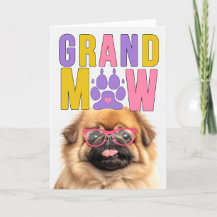 GrandMAW Pekingese Dog Funny Grandeleltern Day Feiertagskarte