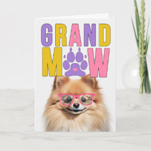 GrandMAW Pomeranian GrandDOG Großelterntag Feiertagskarte