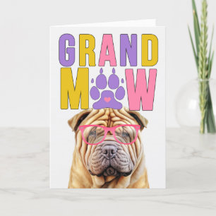GrandMAW Shar Pei GrandDOG Großeltern Day Feiertagskarte