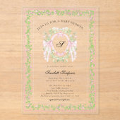 Grandmellinial Botanical Bow Crest  Acryleinladungen (Vorderseite)