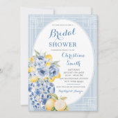 Grandmilenial Lemon Ginger Jar Porcelain Bridal Einladung (Vorderseite)