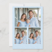 Grandmillenia Light Blue & Red Christmas Card Einladung (Rückseite)