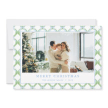 Grandmillenial Blue Christmas Foto Card