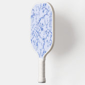 Grandmillenial Blue & White Chinoiserie Pagoda Pickleball Schläger (Links)