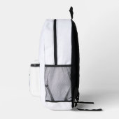 Grandmillenial blühende Hydrangea bosblau-Preppy Bedruckter Rucksack (Rechts)