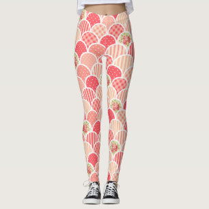 Grandmillenial blumengeschwollenen, wellig leggings