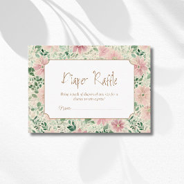 Grandmillenial Blush Sage Anemone Windelverlosung Begleitkarte