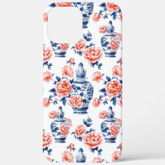 Grandmillenial Chinoiserie Ginger Jar Pink Peonies Case-Mate iPhone Hülle