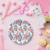 Grandmillenial Chinoiserie Ginger Jar Pink Peonies Pappteller (Party)