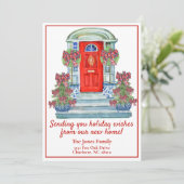 Grandmillenial Chinoiserie Holiday New Zuhause Feiertagskarte (Stehend Vorderseite)