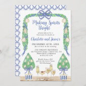 Grandmillenial Christmas Holiday Cocktail Party Einladung (Vorne/Hinten)