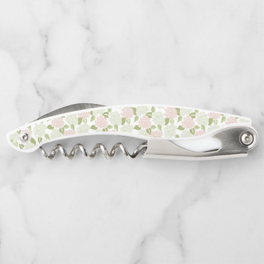 Grandmillenial Hydrangea Blumenbeutel hübsch Kellnermesser (Rückseite)