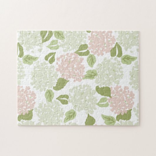 Grandmillenial Hydrangea Blumenbeutel hübsch Puzzle (Horizontal)