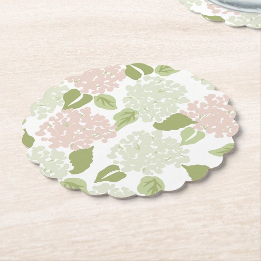 Grandmillenial Hydrangea Blumenbeutel hübsch Untersetzer (angewinkelt)