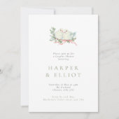 Grandmillenial Love Birds Couples Shower Einladung (Vorderseite)