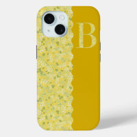 Grandmillenial MONOGRAM B Gelbe, KLEINE BLUME