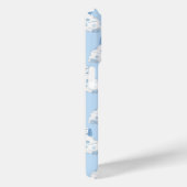 Grandmillenial Monogram Blue & White Pottery Hunde Case-Mate iPhone Hülle (Rückseite / Rechts)