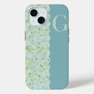 Grandmillenial MONOGRAM G ACQUA KLEINE BLUME Case-Mate iPhone Hülle