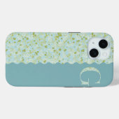 Grandmillenial MONOGRAM G ACQUA KLEINE BLUME Case-Mate iPhone Hülle (Rückseite (Horizontal))