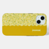 Grandmillenial MONOGRAM I YELLOW KLEINE BLUME Case-Mate iPhone Hülle (Rückseite (Horizontal))