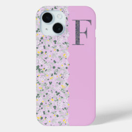 Grandmillenial MONOGRAM LILAC KLEINE BLUME Case-Mate iPhone Hülle