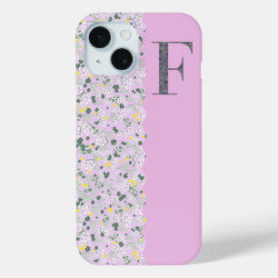 Grandmillenial MONOGRAM LILAC KLEINE BLUME Case-Mate iPhone Hülle