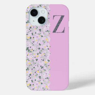 Grandmillenial MONOGRAM Z LILAC KLEINE BLUME Case-Mate iPhone Hülle