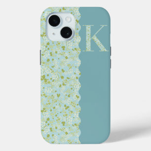 Grandmillenial MONOGRAMM K ACQUA KLEINE BLUME Case-Mate iPhone Hülle