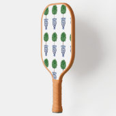Grandmillenial preppy topiary blue pickleball schläger (Links)