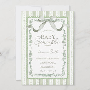 Grandmillenial Sage Botanical Baby Sprinkle Einladung
