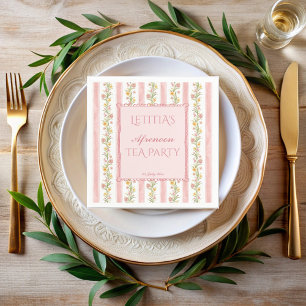 Grandmillenial-Teeparty-Baby-Shower-Monogramm Serviette