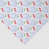 Grandmillennährend Tissue of Watercolor Cherries Seidenpapier (Ausschnitt)