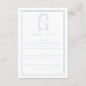 Grandmillennial and Elegante Enclosure Cards Begleitkarte (Vorderseite)