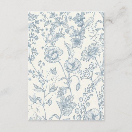 Grandmillennial and Elegante Enclosure Cards Begleitkarte (Rückseite)